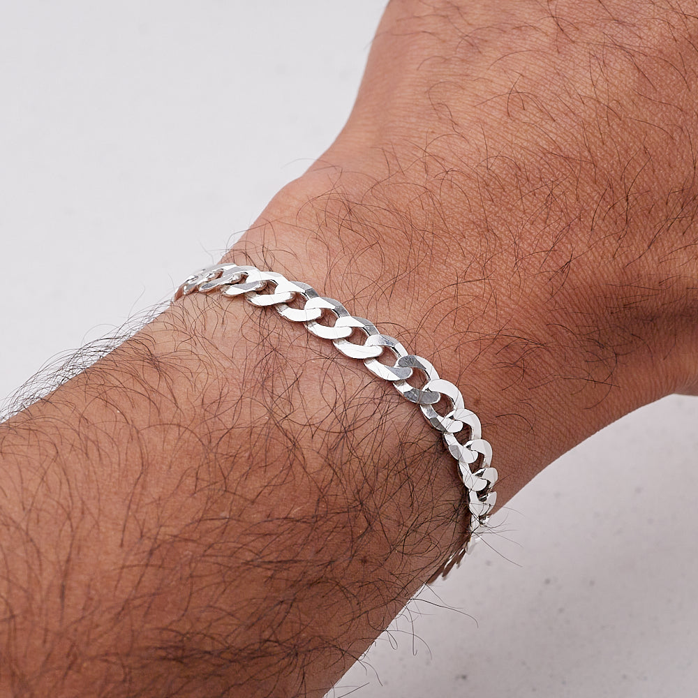 Men's Silver Chain Bracelets