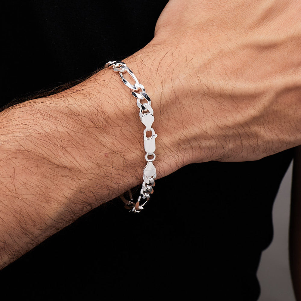 men's silver chain bracelet