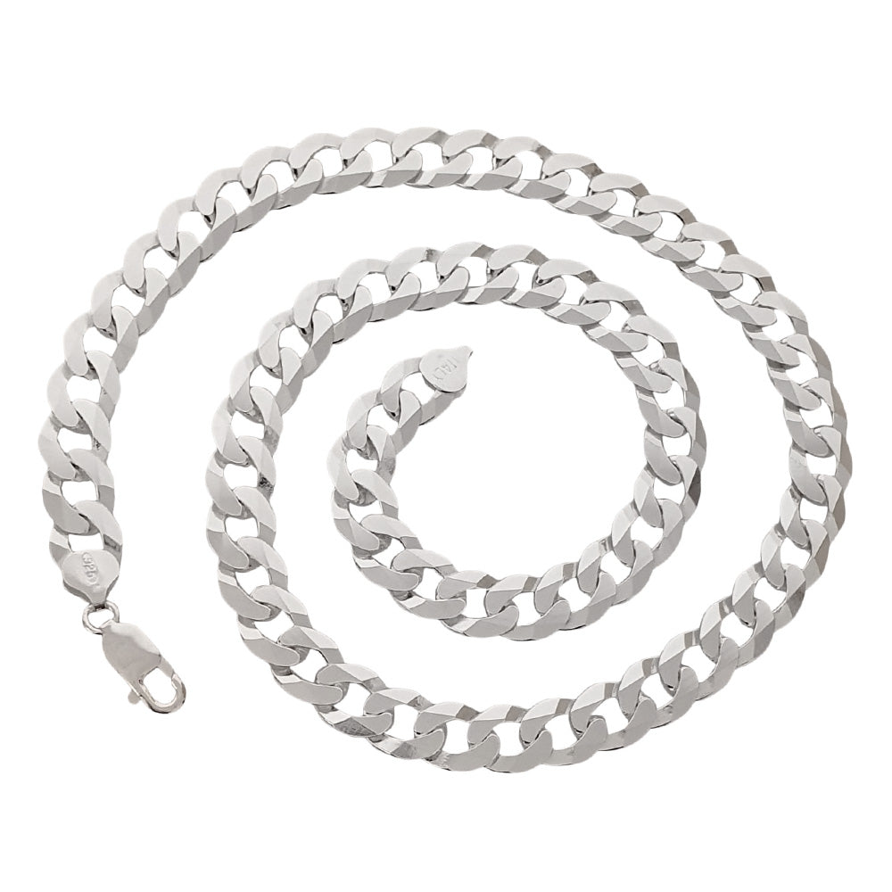 italian silver cuban chain 