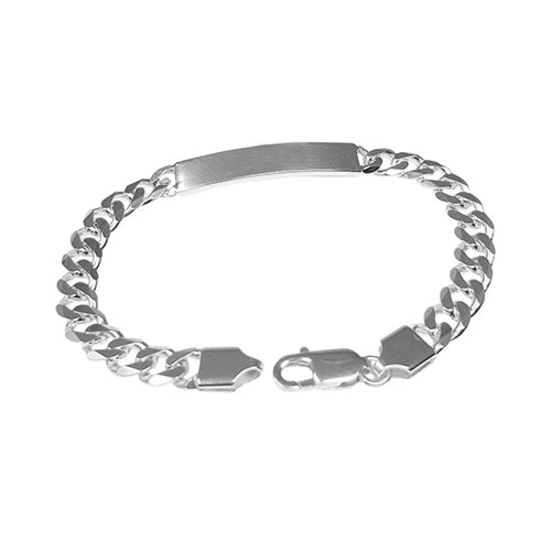 Sterling Silver ID  Bracelet For Men