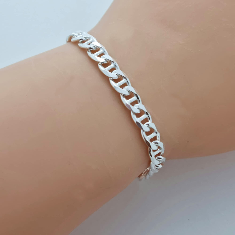 mariner chain bracelet solid 925 silver