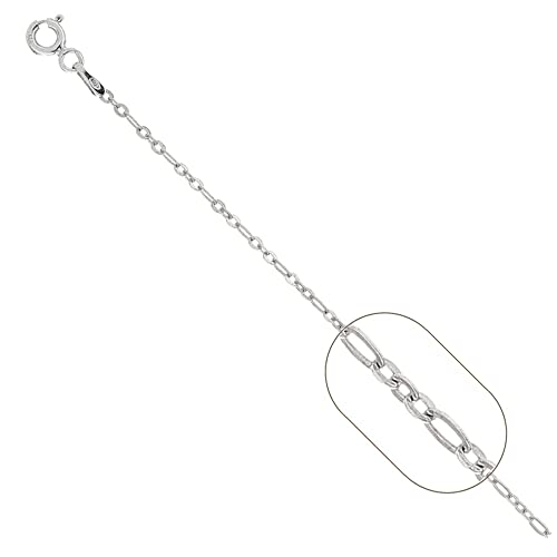 Classic Women's 925 Sterling Silver Italian 1.6mm Trace Chain necklace