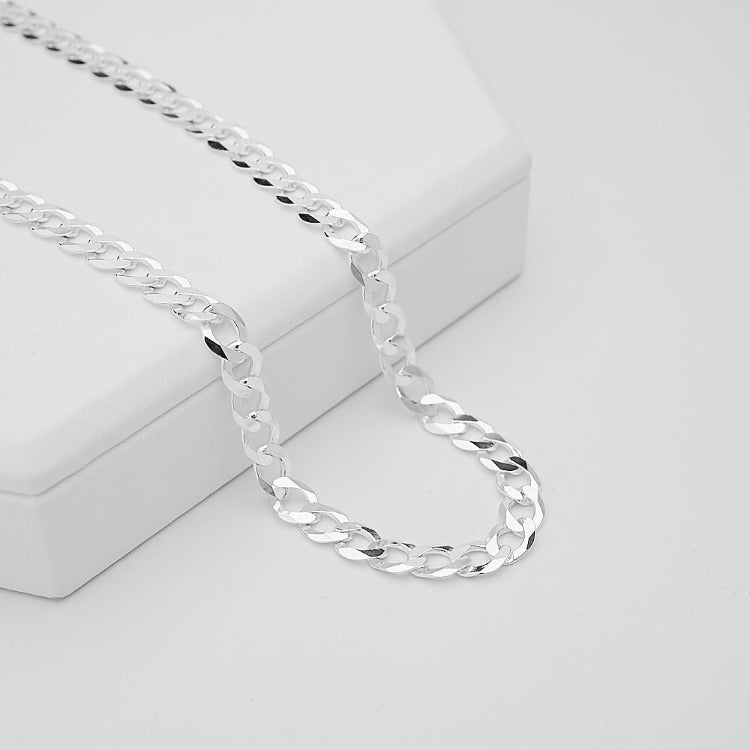 Mens Womens Chain Necklace 6.2mm Cuban Curb Chain 