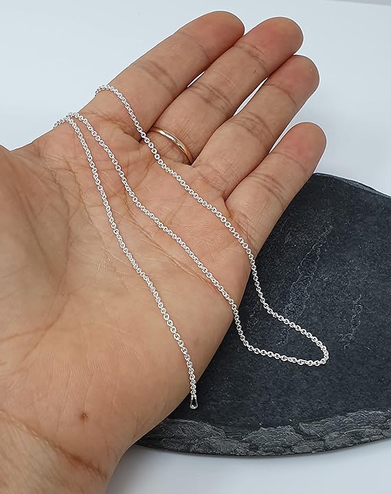 silver chain necklace for women men